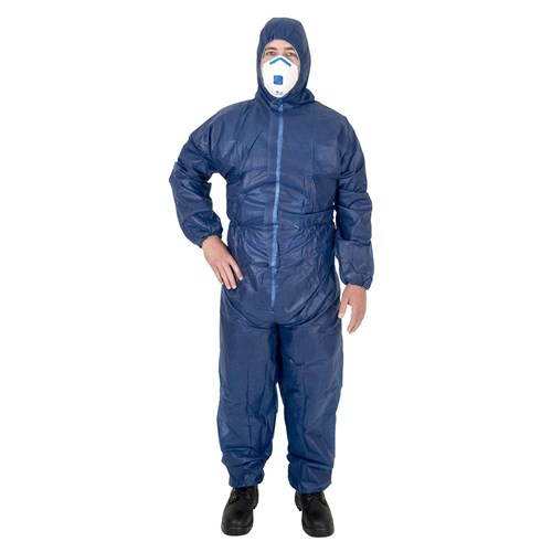 COVERALL DISPOSABLE GENERAL PURPOSE BLUE 2XL 